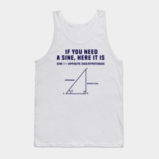 Funny Math Sine Tank Top